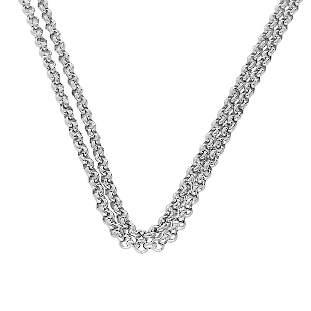 Stainless steel chain 7562 (45 cm) - silver colour