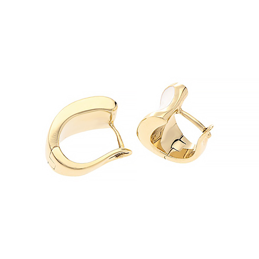 Stainless steel earrings 7250 - gold colour