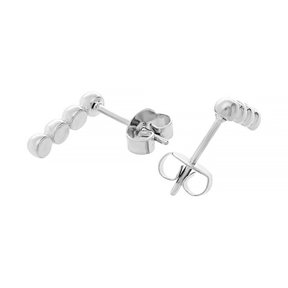 Stainless steel earrings 70012.A - silver colour