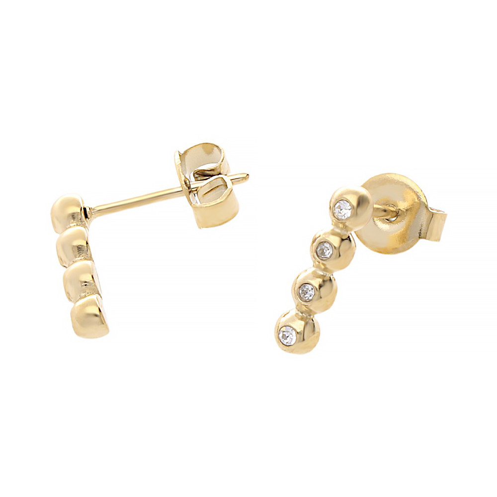 Stainless steel earrings 70012.B - gold colour