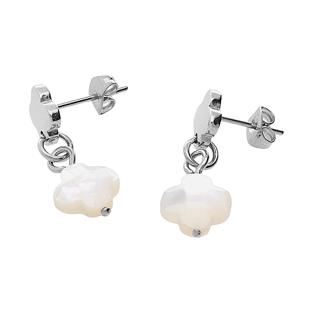 Stainless steel earrings 5770 - silver colour