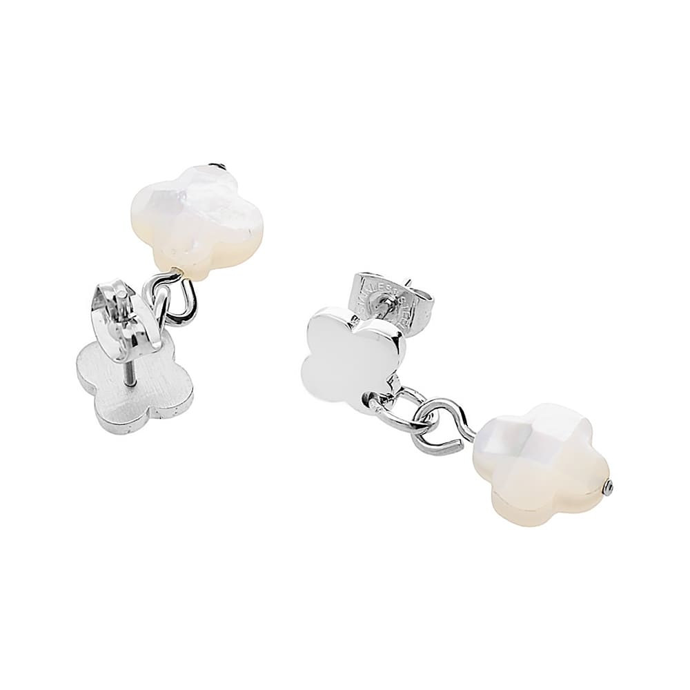Stainless steel earrings 5770 - silver colour