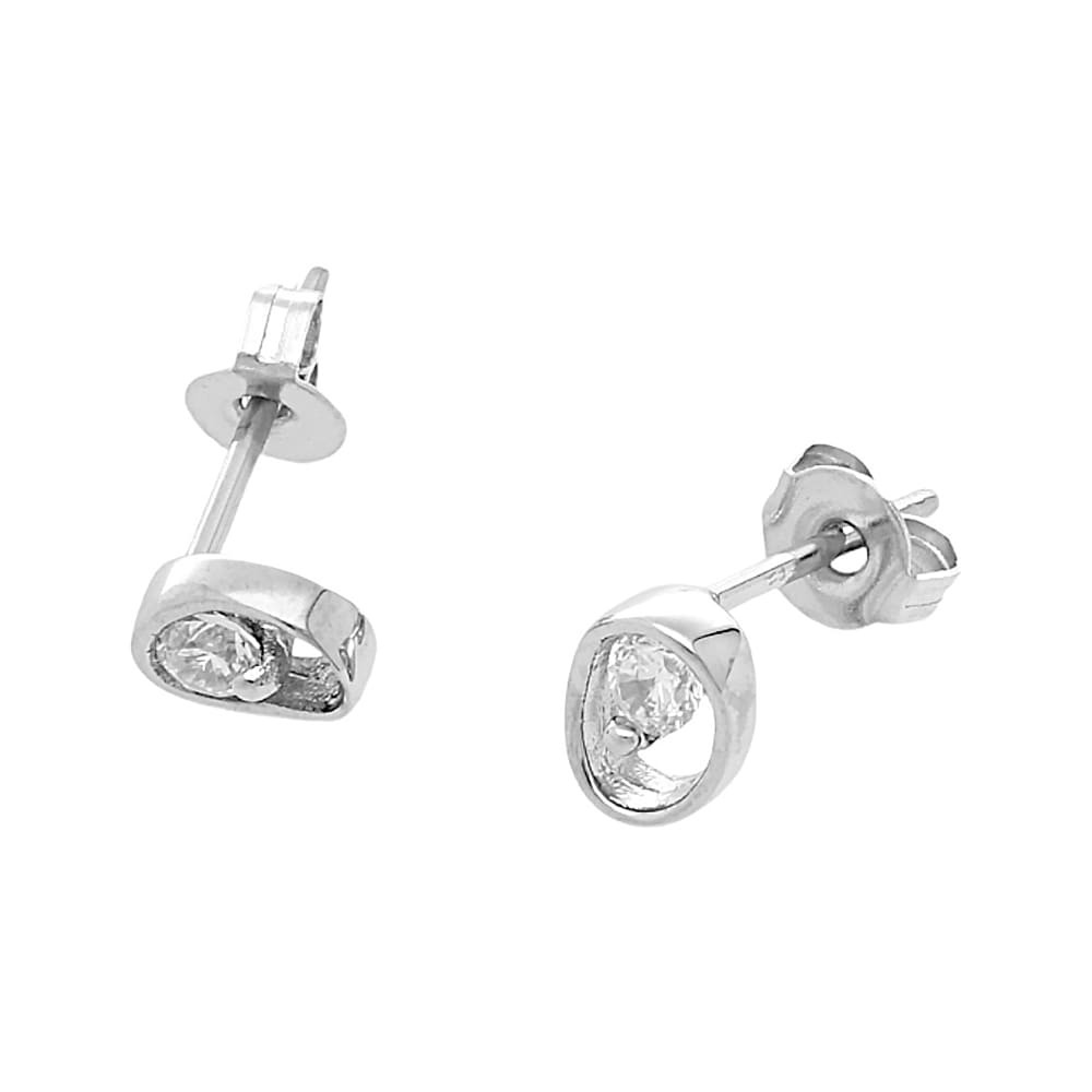 Stainless Steel Earrings 7452 - Silver Color