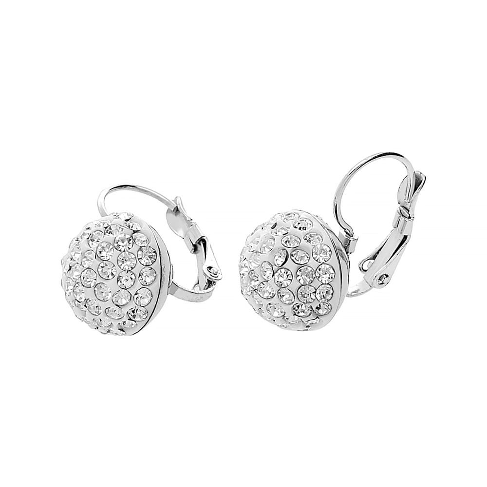 Stainless steel earrings 5957 - silver colour