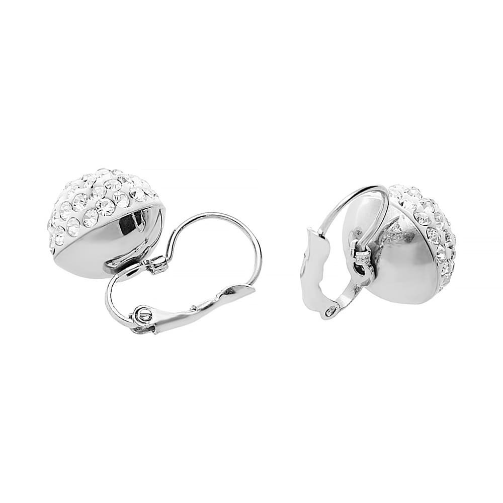 Stainless steel earrings 5957 - silver colour