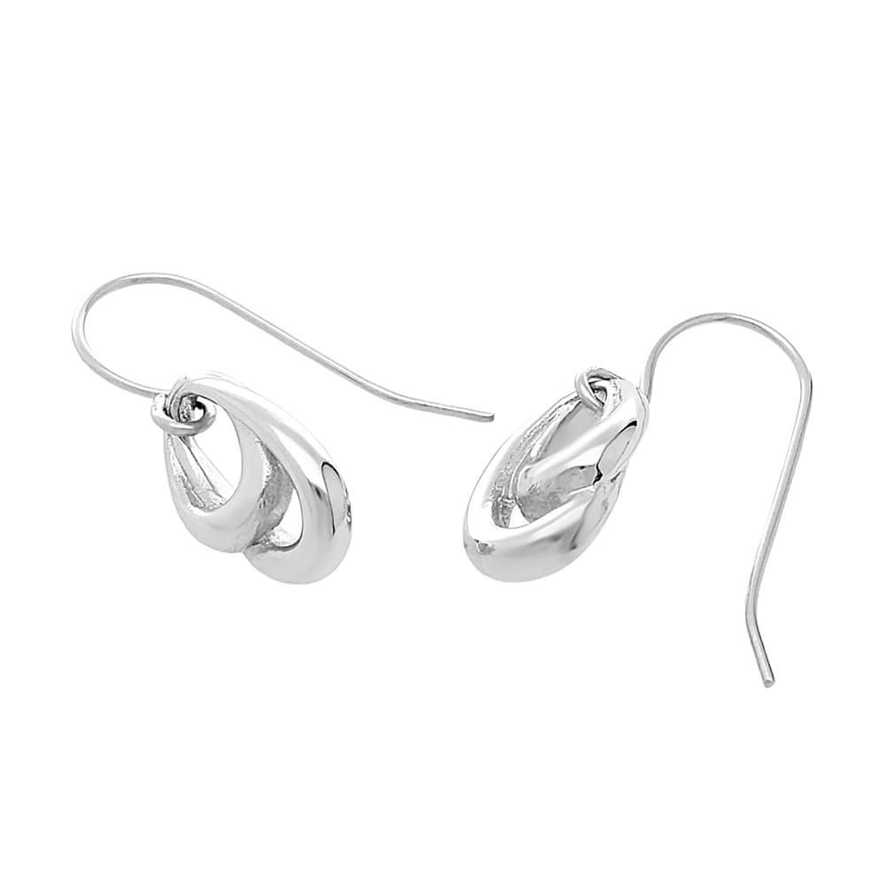 Stainless steel earrings 7242 - silver colour