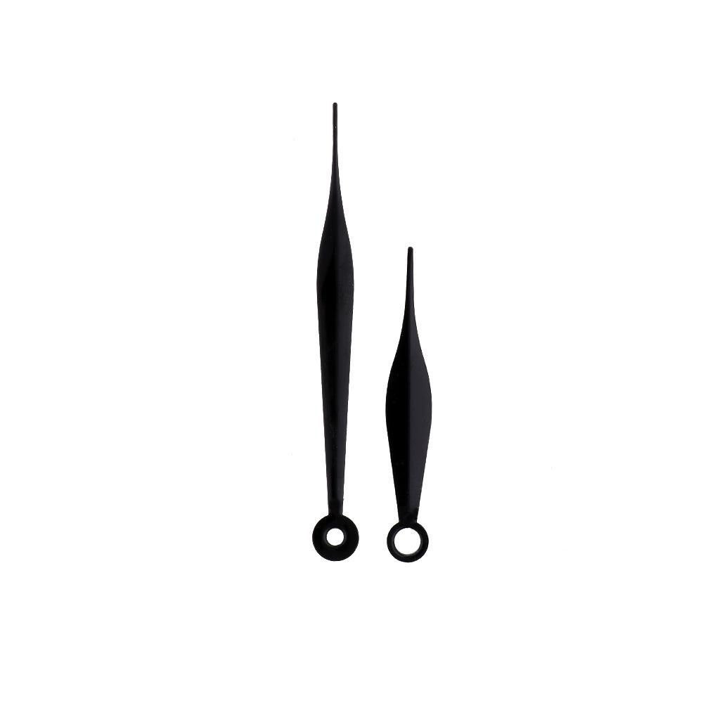 Kovové hodinové ručičky B6 (93 mm, 63 mm) - černé