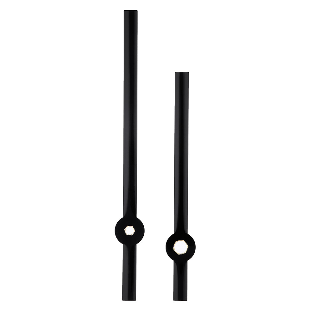 Kovové hodinové ručičky B15 (95 mm, 76 mm) - čierne