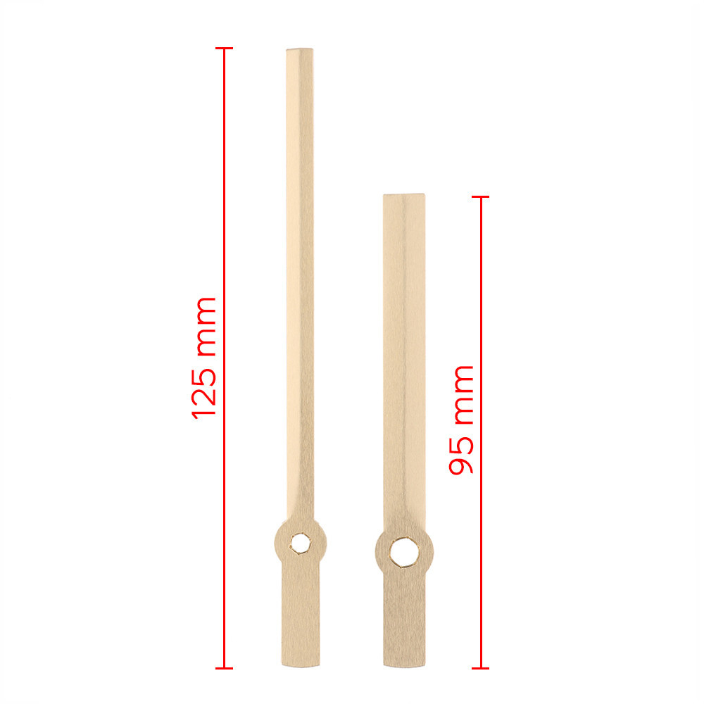 Wskazówki zegarowe metalowe B21 (100 mm, 72 mm) - złote