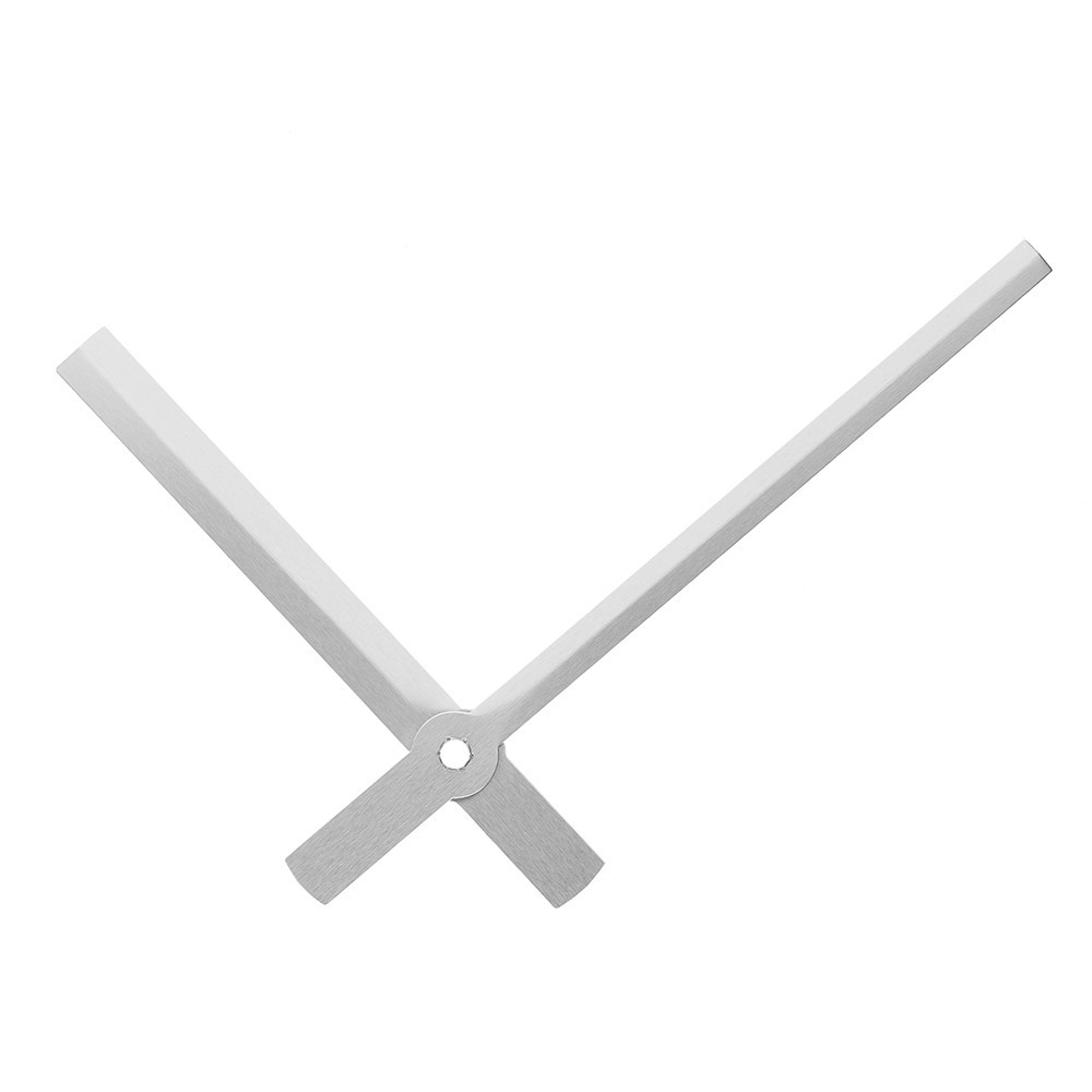 Kovové hodinové ručičky B22 (100 mm, 72 mm) - stříbrné