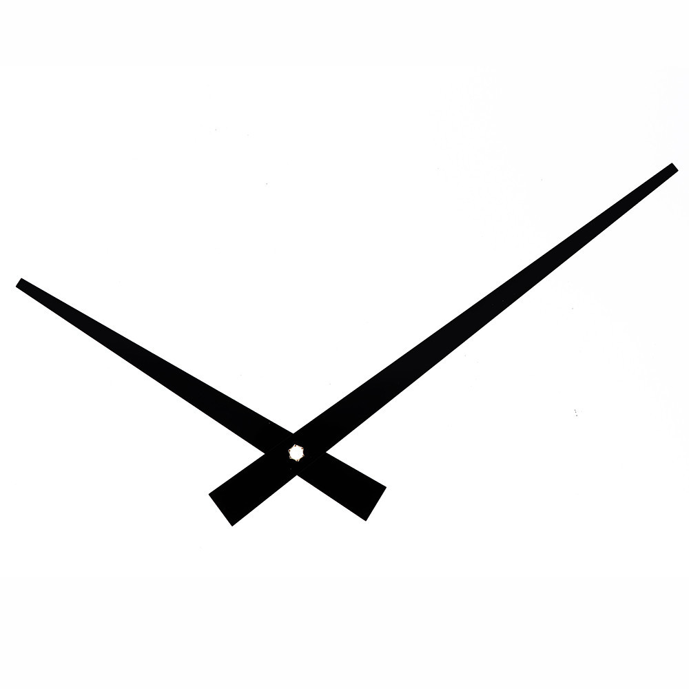 Kovové hodinové ručičky B26 (137 mm, 92 mm) - čierne
