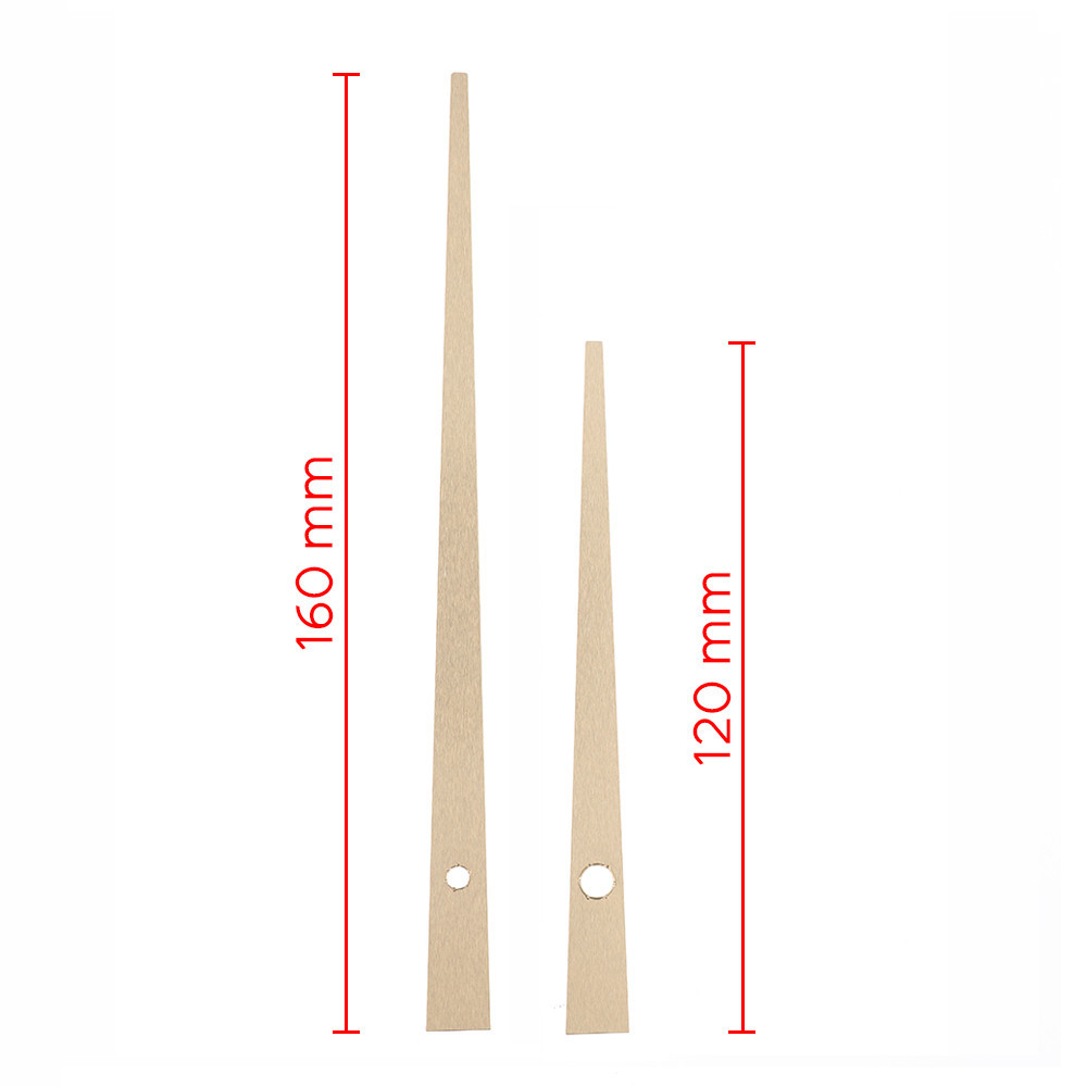 Kovové hodinové ručičky B27 (137 mm, 92 mm) - zlaté