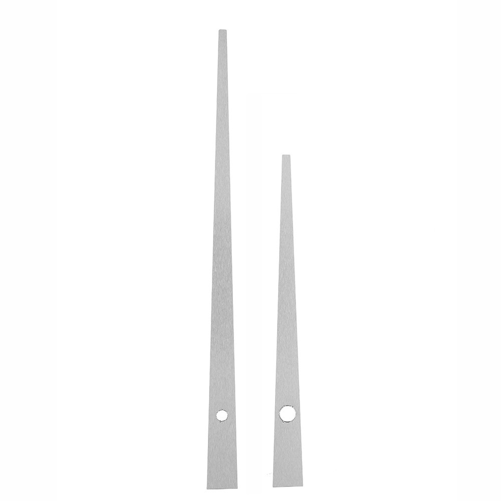 Kovové hodinové ručičky B28 (137 mm, 92 mm) - strieborné