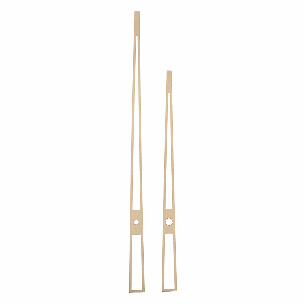 Kovové hodinové ručičky B30 (172 mm, 123 mm) - zlaté