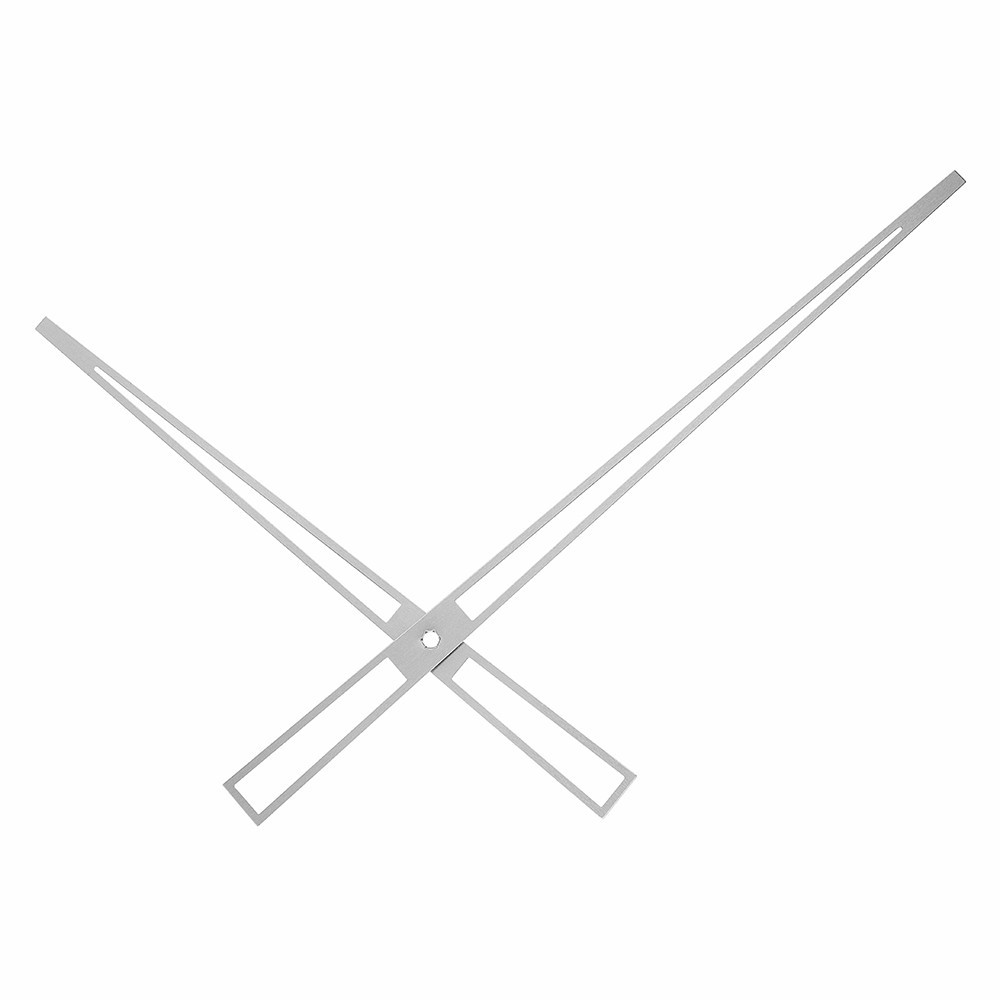 Kovové hodinové ručičky B31 (172 mm, 123 mm) - stříbrné