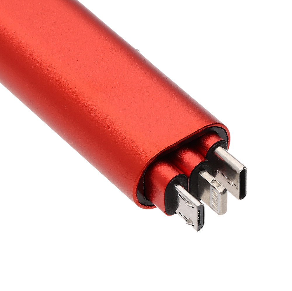 Pendant with USB adapters Sepia - red