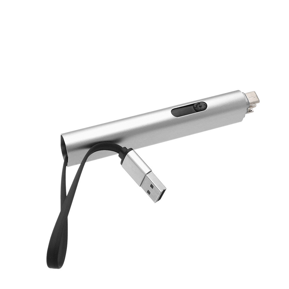 Prívesok s USB redukciami Sepia - šedý