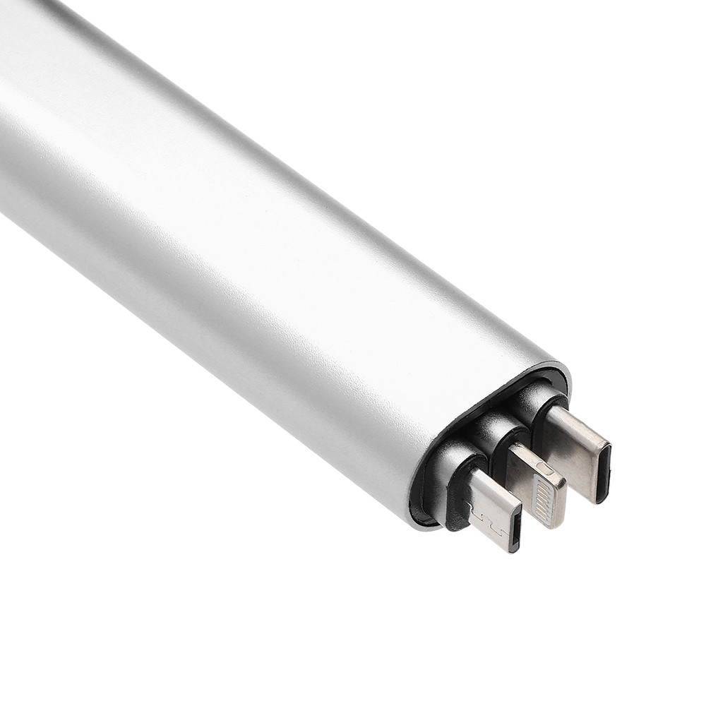 Prívesok s USB redukciami Sepia - šedý