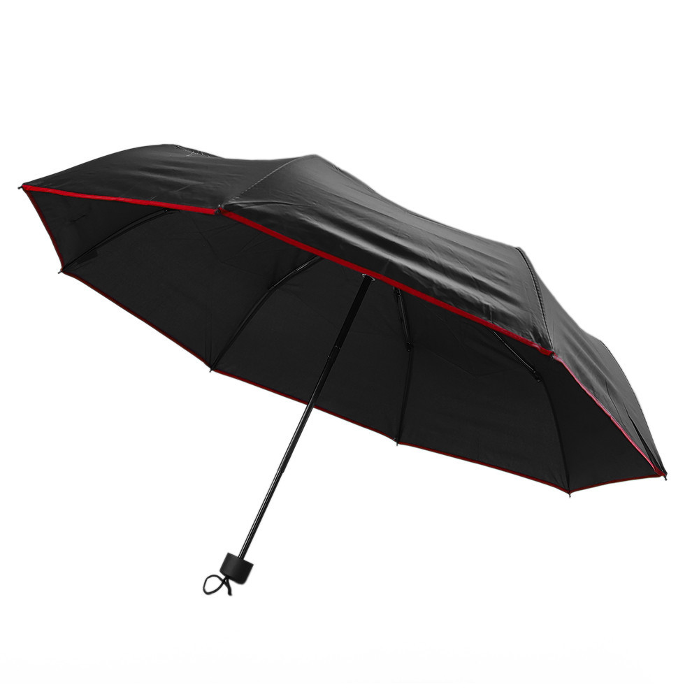 Hommy Taschenschirm (94 cm) – schwarz-rot
