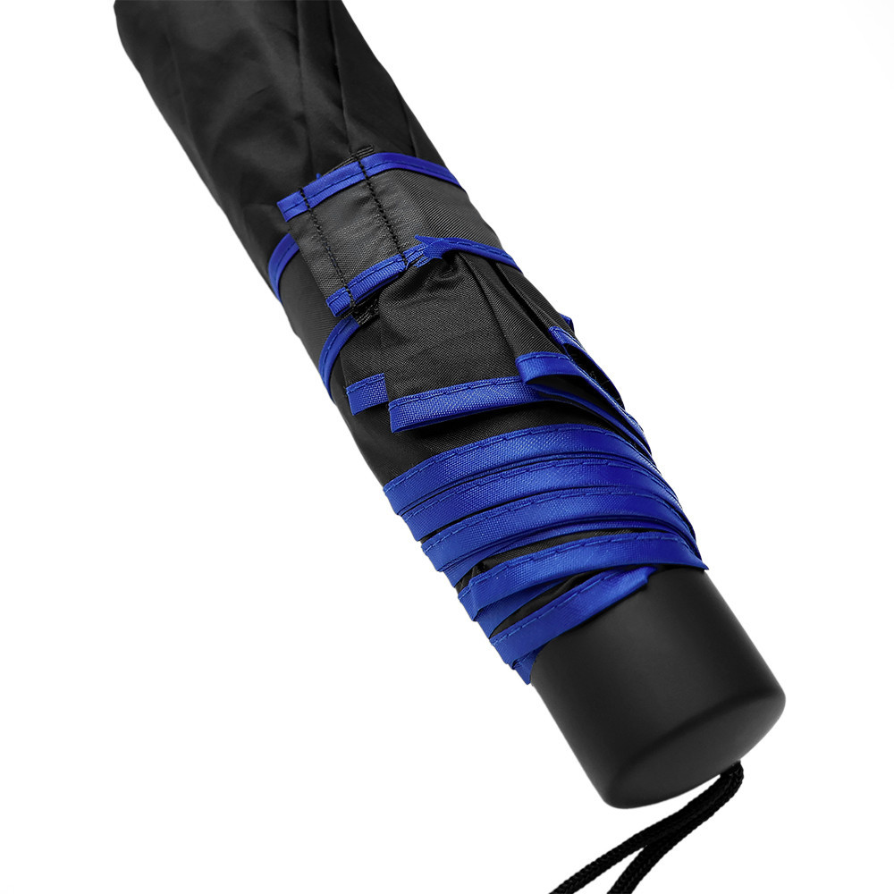 Skladací dáždnik Hommy (94 cm) – čierno-modrý
