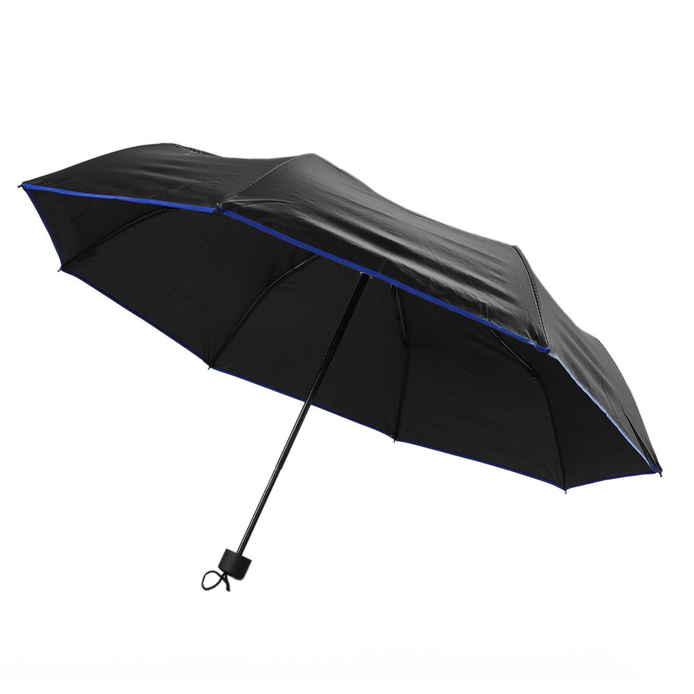 Skladací dáždnik Hommy (94 cm) – čierno-modrý