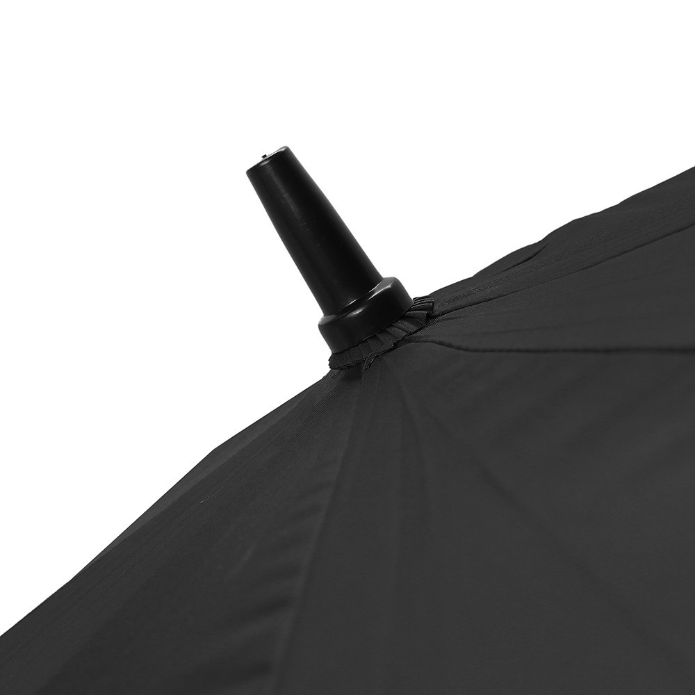 Carmen Halbautomatischer Regenschirm (125 cm) – schwarz
