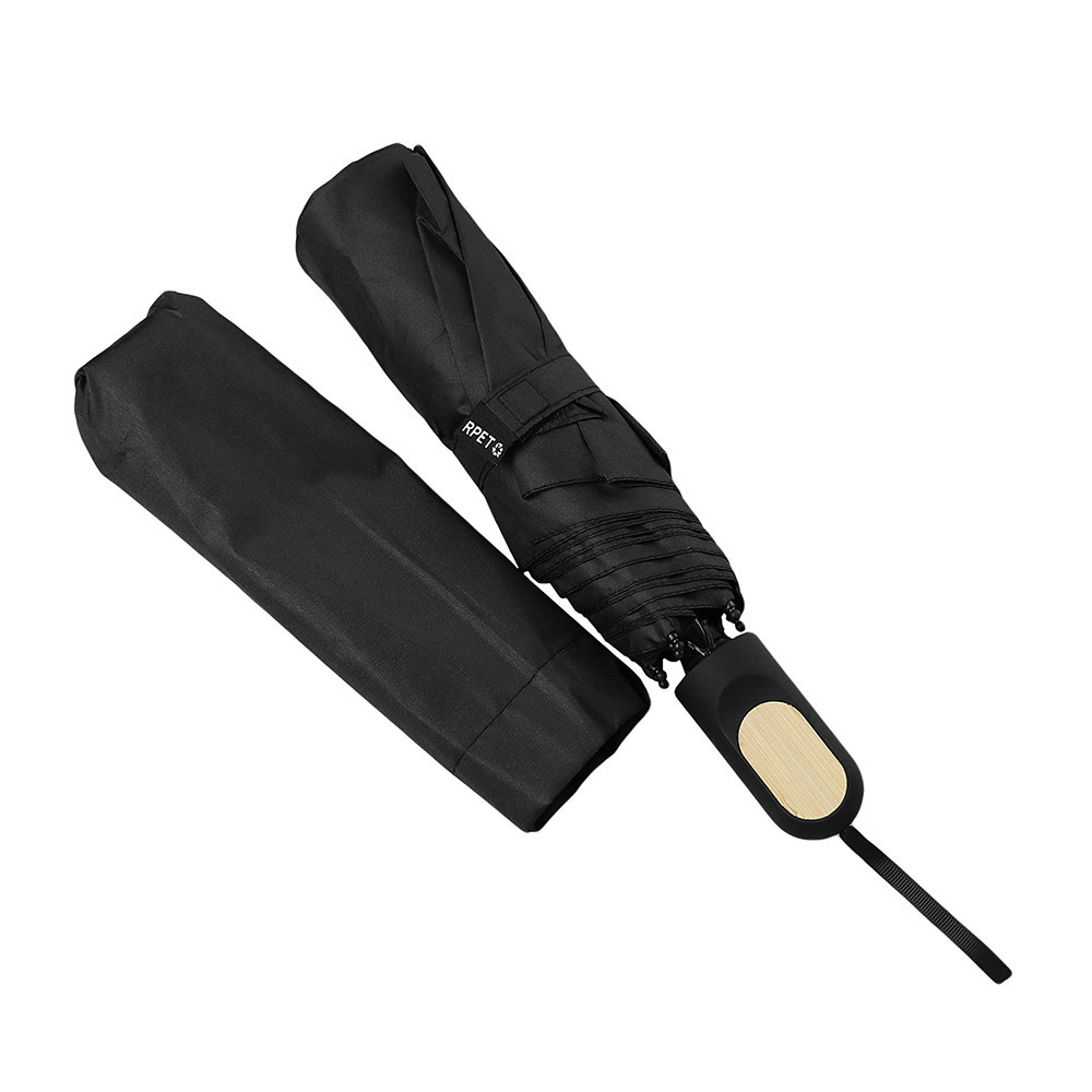 Składany parasol Freja (98 cm) – czarny
