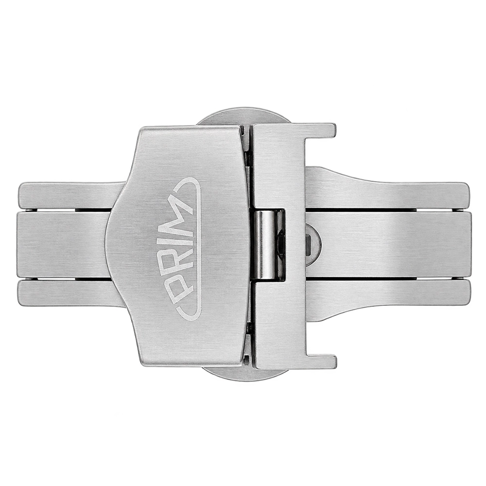 Butterfly with side lock 20 mm - matte silver