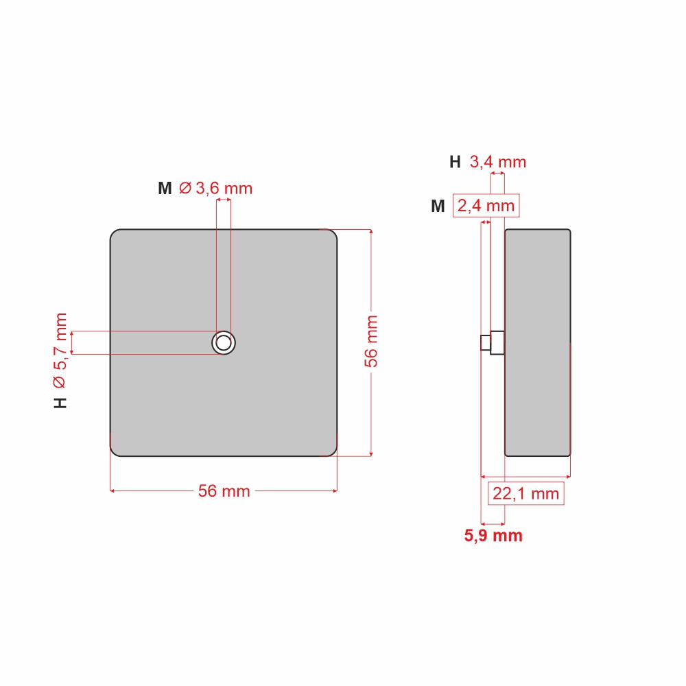 Gewindeloses Uhrwerk 5168-S – 5,9 mm