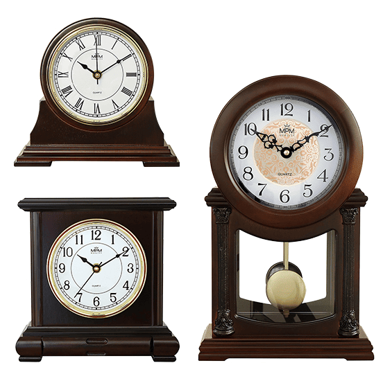 Dřevěné stolní hodiny