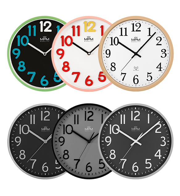 Designer plastic clocks