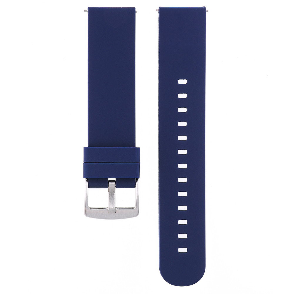 MPM Unisex gumový silikovný řemínek na hodinky RJ.15347 (20 mm) - tmavě modrý