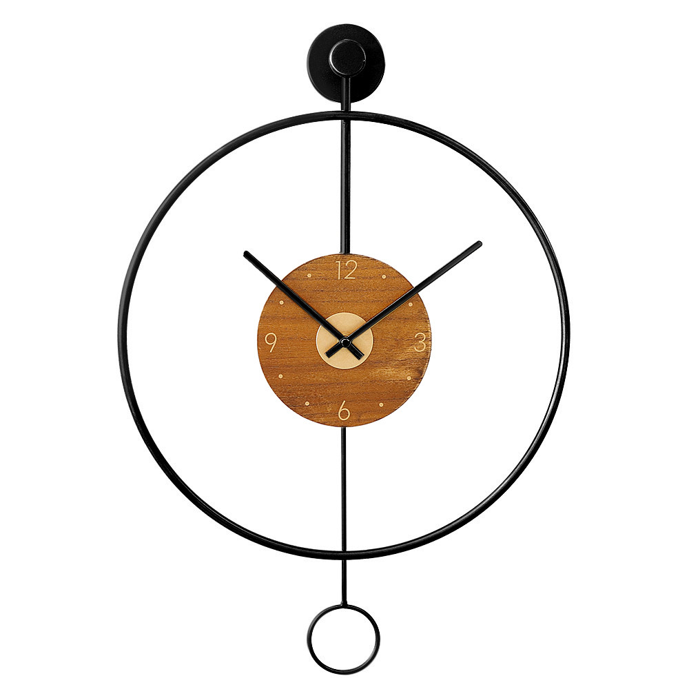 MPM Circulo - B Nástěnné kovové designové hodiny vzhledu zavěšeného kyvadla E04.4285.90