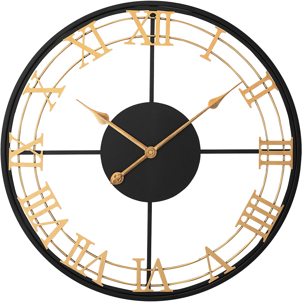MPM Congress Designové kovové hodiny o průměru 60 cm v antickém stylu E04.4481.9080