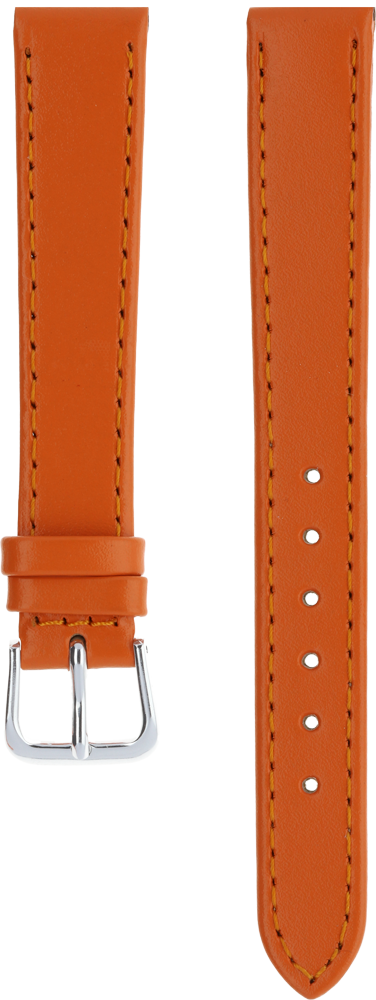 MPM Pánský kožený řemínek na hodinky oranžový RB.15019.14 (14 mm)