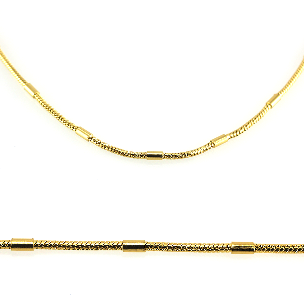 MPM Ocelový řetízek z chirurgické oceli Chain 7328 - Gold (50cm)