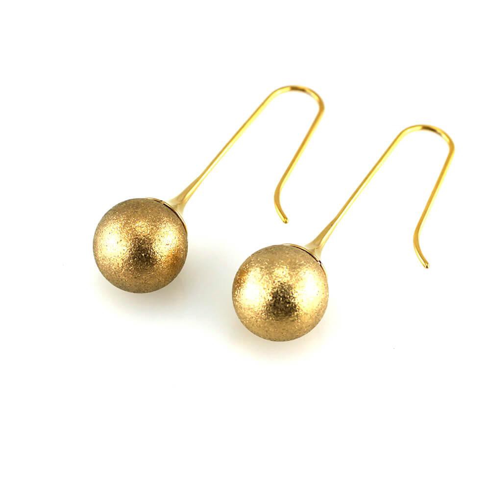 MPM Ocelové náušnice z chirurgické oceli Earrings 7545 - Gold