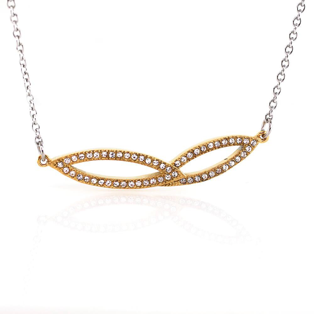 MPM Ocelový náhrdelník z chirurgické oceli Necklace 7716 - Gold