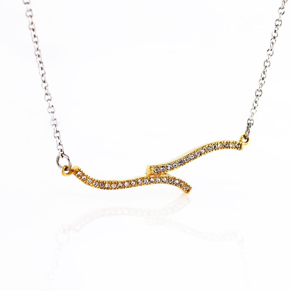 MPM Ocelový náhrdelník z chirurgické oceli Necklace 7719, Gold