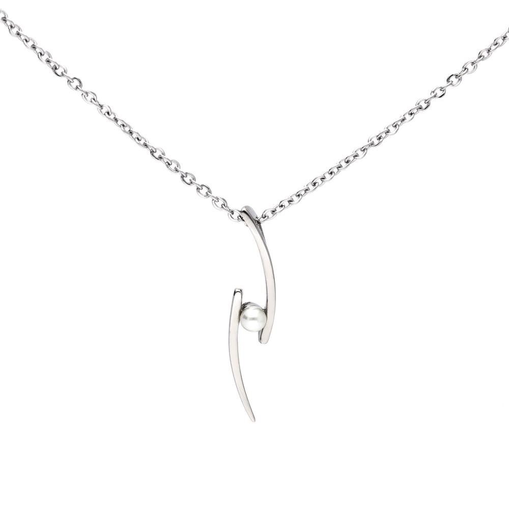 MPM Ocelový náhrdelník z chirurgické oceli Necklace 8004, Silver