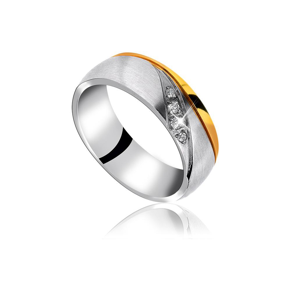 MPM Snubní ocelový prsten z chirurgické oceli Wedding ring 70132 A - size 48
