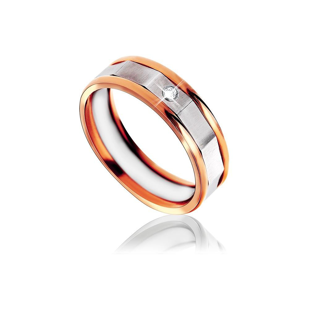 MPM Snubní ocelový prsten z chirurgické oceli Wedding ring 6817 A - size 48